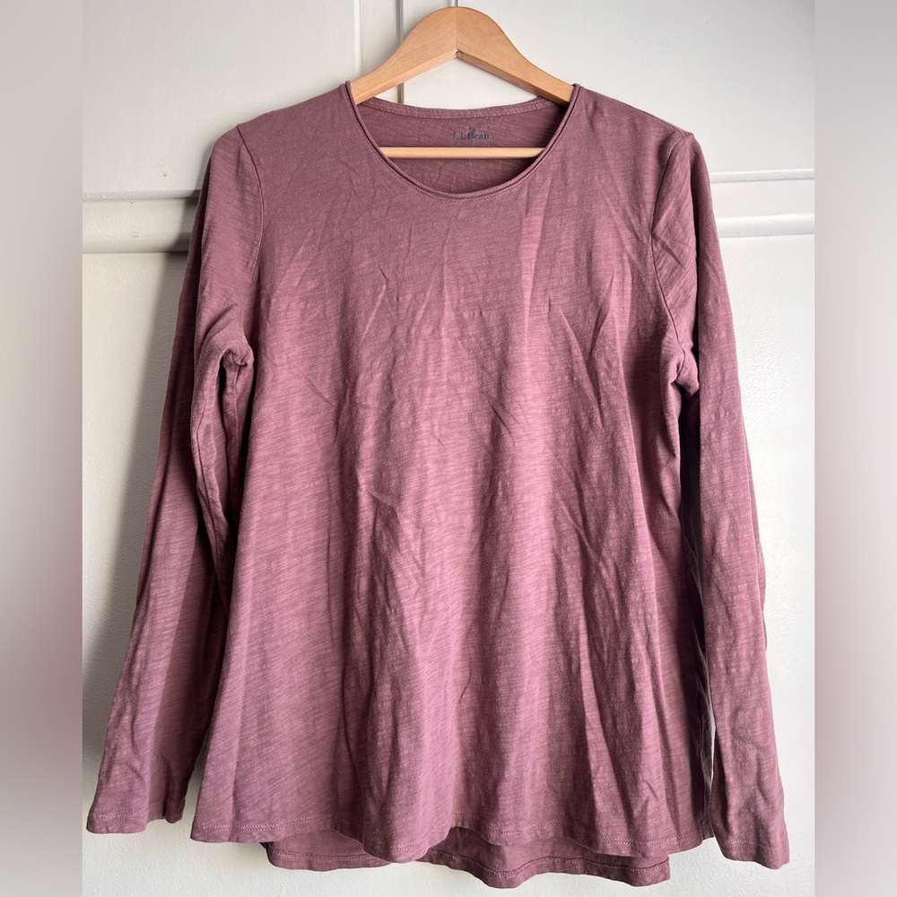 L.L. Bean Dusty Rose Long Sleeve Shirt